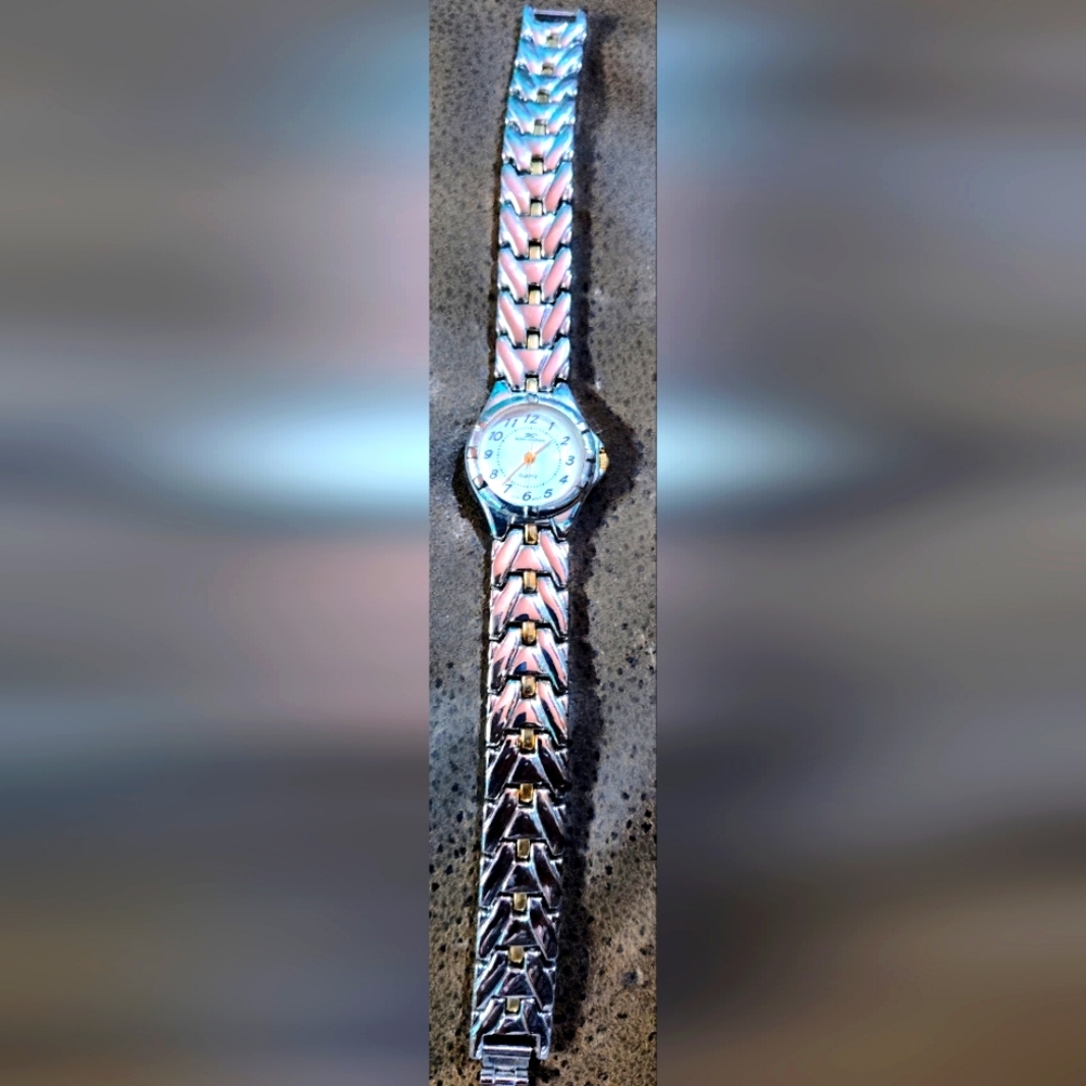 Women's Silver and Gold Plated Watch